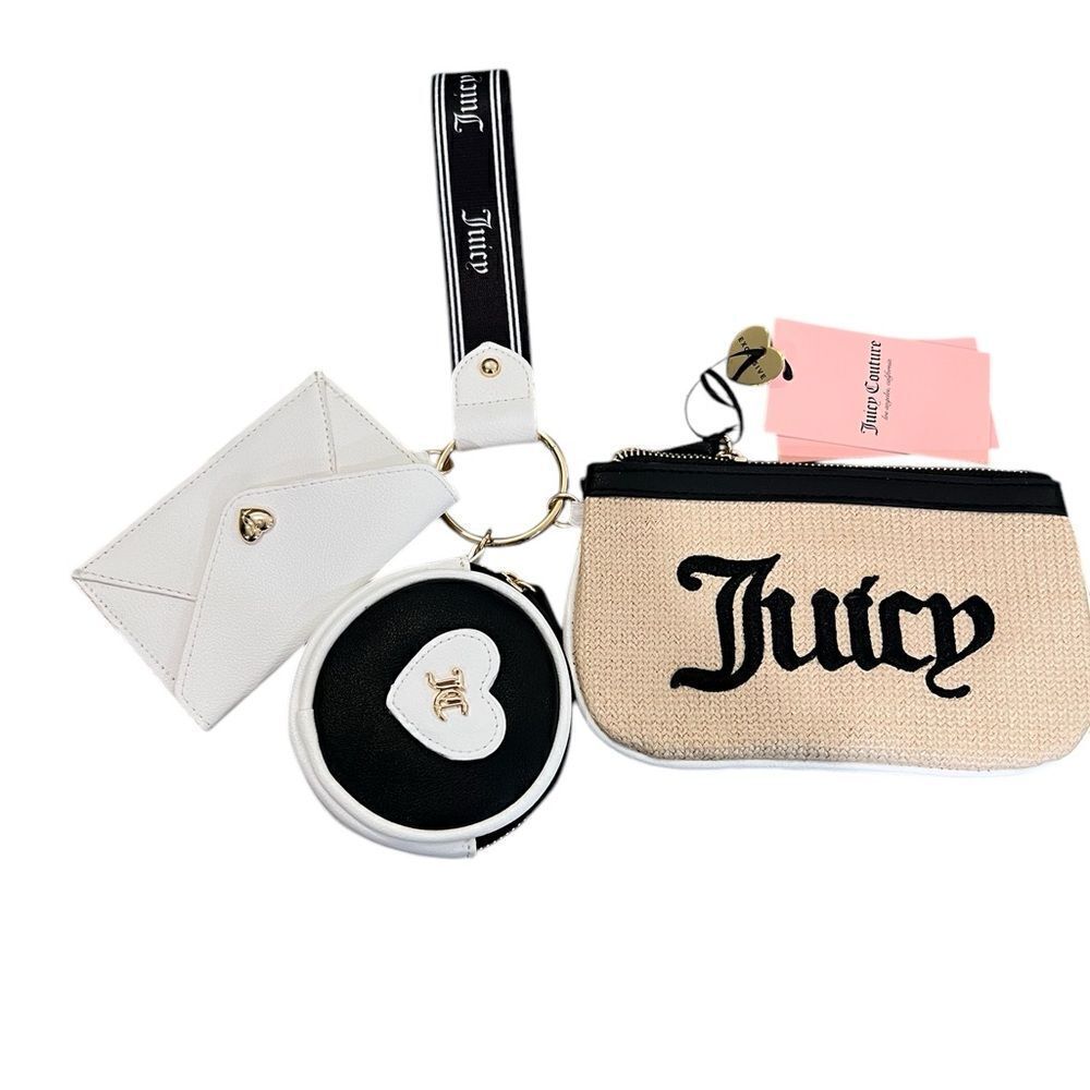 Juicy couture 3 piece wristlet NWT